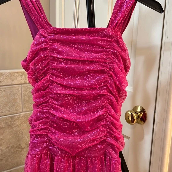 Nwt Sparkly Magenta Semi Formal Dress For Teen | Color: Purple | Size: 14g | Pm-71170613's Closet